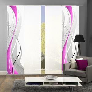HOME WOHNIDEEN Paneelgordijn WUXi HxB: 245x60, inclusief bevestigingsmateriaal (4 stuks)