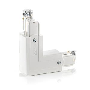 Global Hoekverbinder Noa, aardedraad binnen, wit