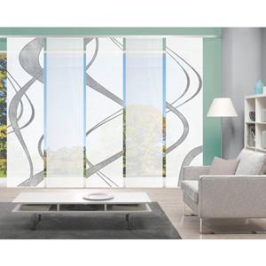 Schiebegardine 80843 TIBANO Schiebegardine, halbtransparent, Bambus-Optik 260x60 cm, Vision S, (5 St)