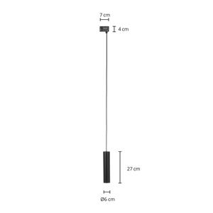 Arcchio Ejona Schienen-Pendel schwarz GU10 6/27cm