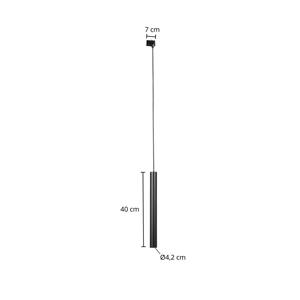 Arcchio Ejona Schienen-Pendel schwarz E27 4/40cm