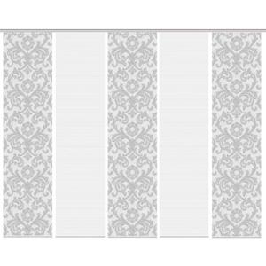 Vision S Schiebegardine "ORNAMIA 5er SET", (5 St.), Bambus-Optik, Digital bedruckt