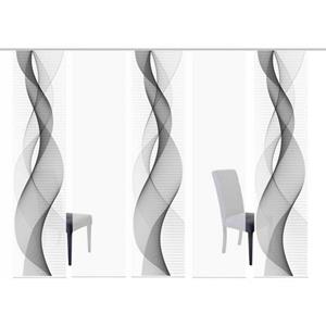 HOME WOHNIDEEN Paneelgordijn OPALIA SET VAN 5 HxB: 245x60 (5 stuks)