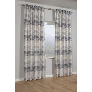 Gardine Gardinia Schal mit Gardinenband, Jacquard Raute, GARDINIA