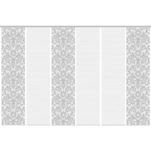 Vision S Schiebegardine "ORNAMIA 6er SET", (6 St.), Bambus-Optik, Digital bedruckt