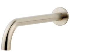 Aqua Splash Inbouw Uitloop Rond 30 cm 1/2 Geborsteld Staal 