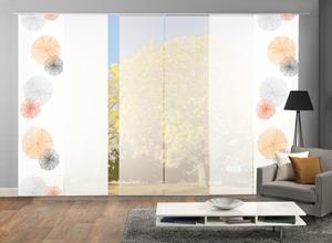 HOME WOHNIDEEN Paneelgordijn SCOPPIO HxB: 245x60, inclusief bevestigingsmateriaal (6 stuks)