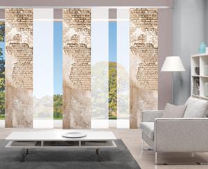 HOME WOHNIDEEN Schiebegardine "WALLONA 6ER SET", (6 St.), HxB: 245x60