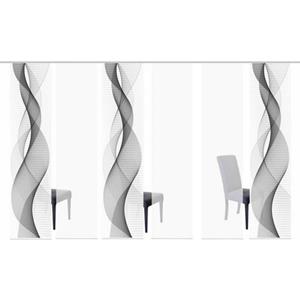 HOME WOHNIDEEN Paneelgordijn OPALIA SET VAN 6 HxB: 245x60 (6 stuks)