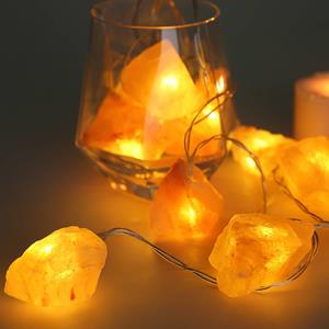 Globo LED zoutkristal-lichtketting Hoku, 10-lamps