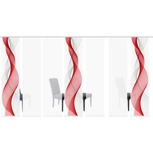 HOME WOHNIDEEN Paneelgordijn OPALIA SET VAN 7 HxB: 245x60 (7 stuks)
