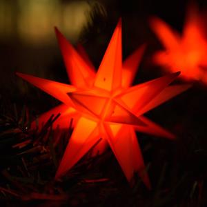 Sterntaler Lichtketting LED met 9 sterren v. buiten rood
