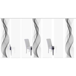 HOME WOHNIDEEN Paneelgordijn OPALIA SET VAN 7 HxB: 245x60 (7 stuks)