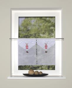 HOME WOHNIDEEN Vorhang "ELG", (2 St.), Fensterbilder Voile