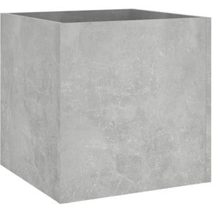 VidaXL Plantenbak 40x40x40 cm bewerkt hout betongrijs