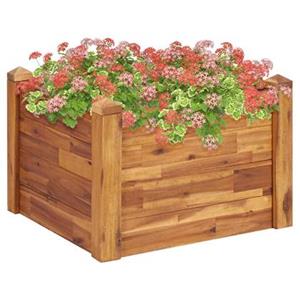 vidaXL Plantenbak verhoogd 60x60x44 cm massief acaciahout