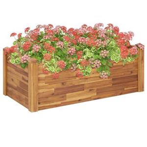 VIDAXL Garten-hochbeet 110 X 60 X 44 Cm Massivholz Akazie