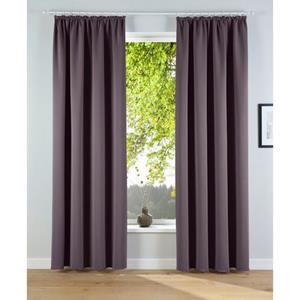 my home Verduisteringsgordijn Solana set van 2, breedte 140 cm, uni (2 stuks)