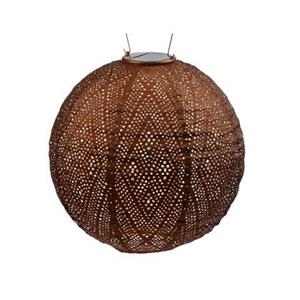 LUMIZ Solar Buitenlampion Ikat Rond - 30 cm - Koper