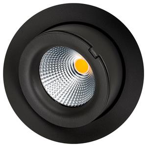 SG Lighting LED inbouwspot 9W 2700K 750 lumen mat zwart kantelbaar exclusive SG 903203