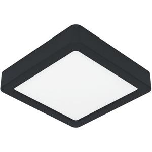 EGLO LED Deckenleuchte Fueva in Schwarz und Weiß 11W 1350lm IP44 160mm