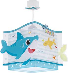 Dalber Kinderzimmer Pendelleuchte Baby Shark in Mehrfarbig und Weiß E27