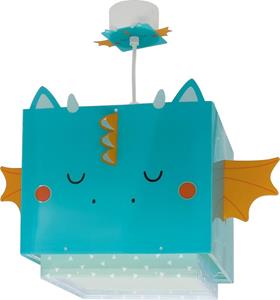 Dalber Design hanglamp Little Dragon blauw met wit 64382