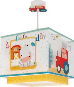 Dalber Kinderkamer hanglamp My Farm geel met wit 63402