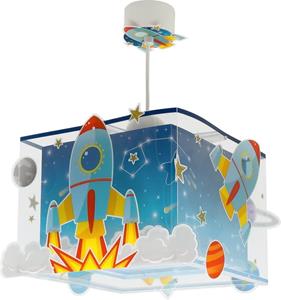 Dalber Pendelleuchte Rocket in Blau und Weiß E27