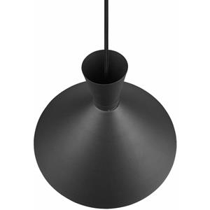 realityleuchten Reality Leuchten - Pendelleuchte enzo einflammig mit Metallschirm Schwarz, Ø35cm