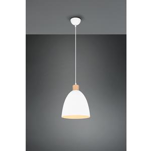 Trio international Hanglamp Jagger wit met houtbruin R30681031