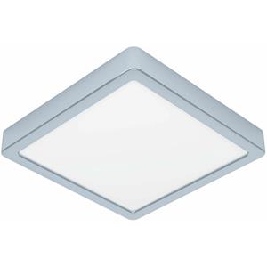 EGLO LED-Deckenlampe Fueva 5 IP44 3000K chrom 21x21cm