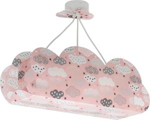 Dalber Pendelleuchte Cloud in Rosa und Weiß E27 3-flammig