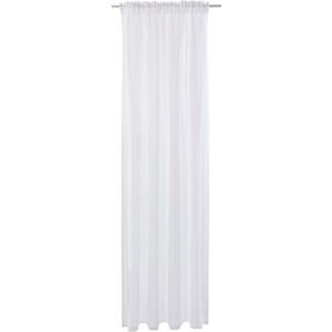my home Gardine "REGINA", (2 St.), Transparent, Leinenoptik, Polyester, 2-er Set