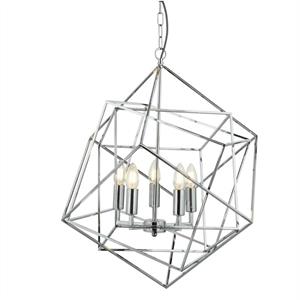 searchlightlighting Searchlight Cube - 5 Licht Decke Anhänger Chrom, E14