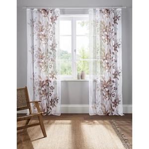 Home affaire Gardine "Ina", (2 St.), transparent, einseitig bedruckt, Voile