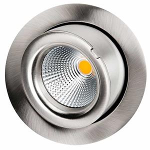 SG Lighting LED inbouwspot 9W 4000K 800 lumen geborsteld staal kantelbaar exclusive SG 903402
