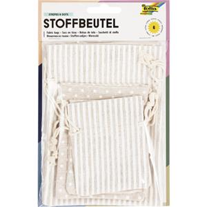 folia Stoffbeutel mit Motivdruck, in 3 Größen sortiert