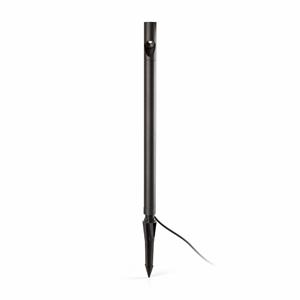 FARO BARCELONA Grondspies lamp Bezel, zwart, aluminium, hoogte 60 cm