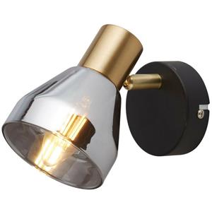 Searchlight Wandlampje Westminster zwart met goud 23801-1SM