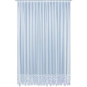 Wirth Gardine "Elena", (1 St.), Store veredelt mit echter Plauener Spitze Stickerei, gerade