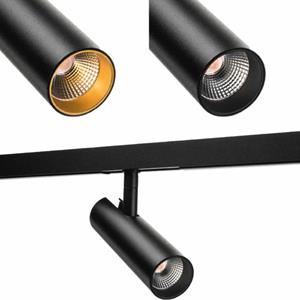 SG Lighting SG Zip Tube Micro Railspot zwart 7W 310 lumen 2000-2800K dim to warm 320607 (excl. rail)