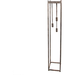 Clayre & Eef Vloerlamp 21x21x121 cm Koperkleurig Metaal Staande Lamp