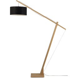 Good&Mojo Vloerlamp Montblanc - Bamboe/Zwart - 175x47x207cm