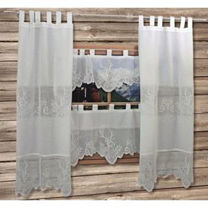 HOSSNER - ART OF HOME DECO Gardine "HIRSCH", (2 St.)