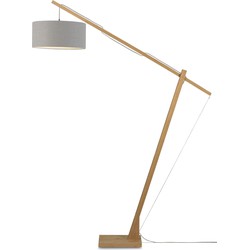 Good&Mojo Vloerlamp Montblanc - Bamboe/Lichtgrijs - 175x47x207cm