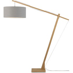 Good&Mojo Vloerlamp Montblanc - Bamboe/Lichtgrijs - 175x60x207cm