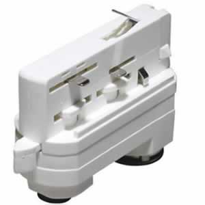 Klemko Euro 3 fase rails lamp adaptor wit