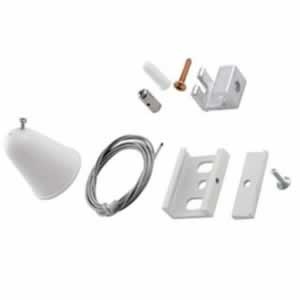 Klemko Euro 3 fase rails suspension (kit voor draad 1,5 m wit)