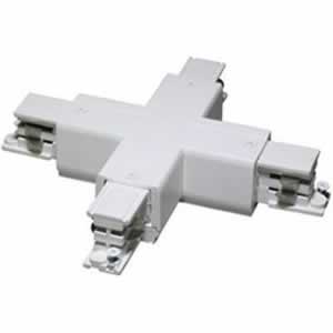 Klemko Euro 3 fase rails x - connector (95x95 mm) wit